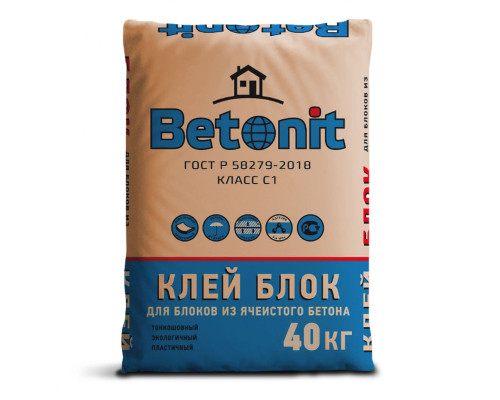 Клей для блоков Бетонит 40 кг
