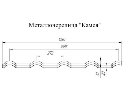 Металлочерепица Grand Line Kamea Satin цена Доставка В наличии