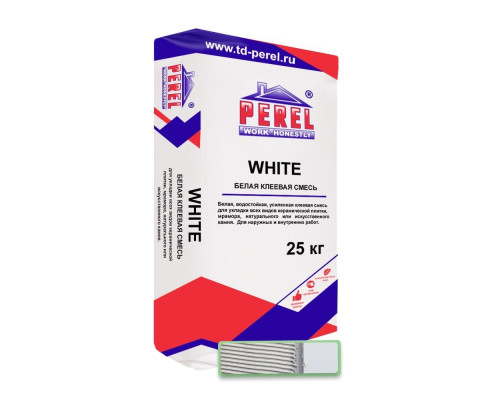 Клеевая смесь PEREL White белая 25 кг