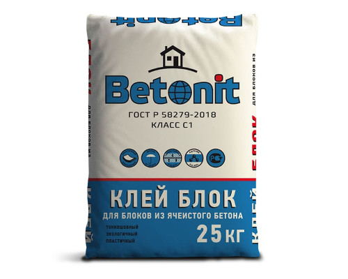 Клей для блоков Бетонит 25 кг