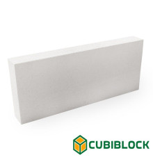 Егорьевские газобетонные блоки CubiBlock D500 625х100х200 перегородочные
