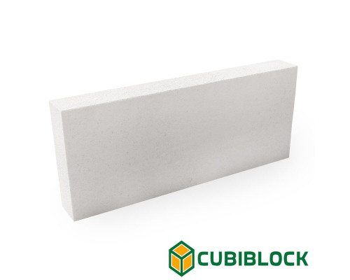 Егорьевские пеноблоки CubiBlock перегородочные 625х100х200, D500