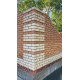 Облицовочный кирпич Старооскольский полуторный утолщенный 1,4 НФ Эмират светлый рустик УС