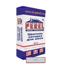 Цветная декоративная затирочная смесь Perel RL белая