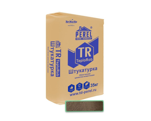 Цементно-известковая штукатурка PEREL TeploRob TR 35 кг