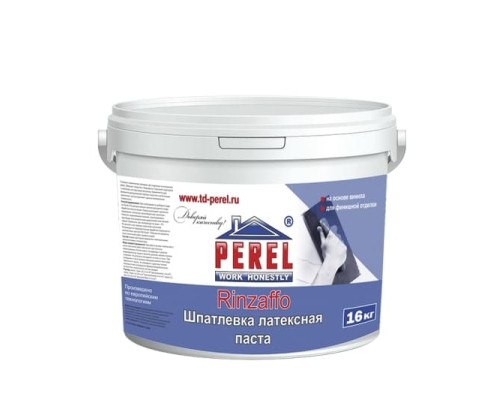 Готовая акриловая финишная шпаклевка PEREL Rinzaffo 16 кг