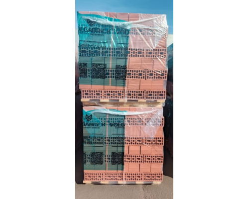 Кирпич строительный пустотелый 2,1 NF Красный рифленый 250*120*140мм М200кг/см2 Volgabrick