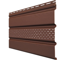 Виниловый софит Grand Line Classic Standart частично перфорированный шоколадный