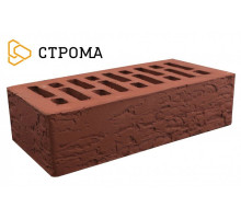 Облицовочный кирпич Строма одинарный 1 НФ Бордо кора дуба