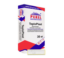 Облегченная гипсовая штукатурка с перлитом Perel TeploPlast Белая 30 кг