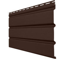 Виниловый софит Grand Line Premium Acryl без перфорации темный дуб