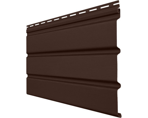 Виниловый софит Grand Line Premium Acryl без перфорации темный дуб