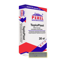 Облегченная гипсовая штукатурка с перлитом Perel TeploPlast Серая 30 кг