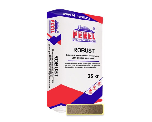 Цементно-известковая штукатурка PEREL Robust 25 кг