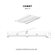 Софит МЕТАЛЛ ПРОФИЛЬ перфор. Lбрус-XL-14х335 (ECOSTEEL_MA-01-Беленый Дуб-0.5)