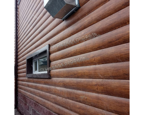 Сайдинг Woodstock 356*330мм 0.45мм Ecosteel Корея Античный дуб Металл Профиль