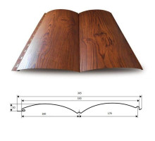 Сайдинг Woodstock 356*330мм 0.45мм Ecosteel Корея Античный дуб Металл Профиль