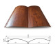 Сайдинг Woodstock 356*330мм 0.45мм Ecosteel Корея Античный дуб Металл Профиль