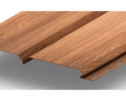 Сайдинг Lбрус 264*240мм 0.5мм Ecosteel теxture Корея Кедр Металл Профиль