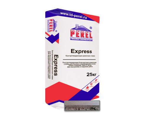 Быстротвердеющая цементная стяжка Perel Express