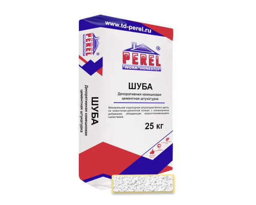 Минеральная декоративная штукатурка Perel Cemento Шуба 25 кг