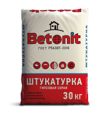 Гипсовая штукатурка Бетонит для ручного нанесения 30 кг