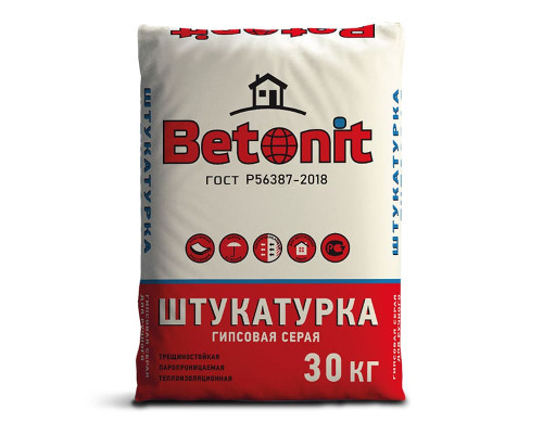 Гипсовая штукатурка Бетонит для ручного нанесения 30 кг