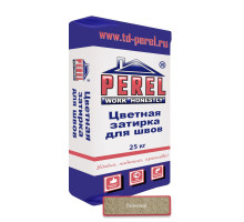 Цветная декоративная затирочная смесь Perel RL бежевая