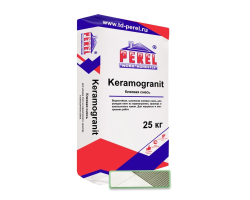 Клеевая смесь PEREL Keramogranit серый 25 кг