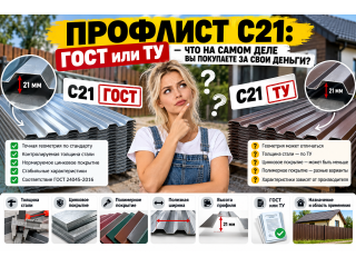 Профлист С21: ГОСТ или ТУ — что на самом деле вы покупаете за свои деньги