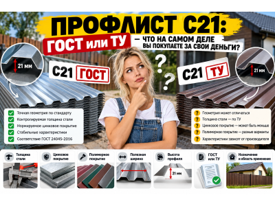Профлист С21: ГОСТ или ТУ — что на самом деле вы покупаете за свои деньги